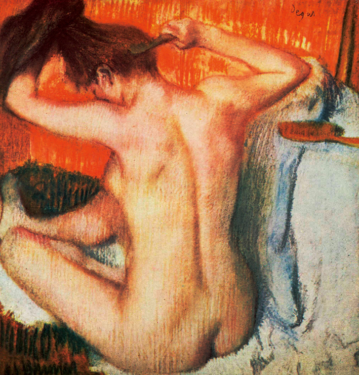  埃德加·德加 Edgar Degas—— 梳头的女子 (4)